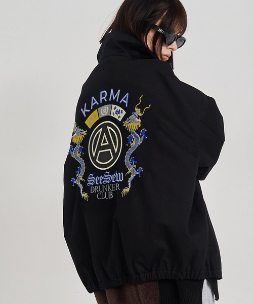 SeeSew ブルゾン アウター 「UNISEX」ORIENTAL EMBROIDERY JACKET