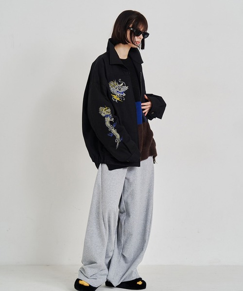 SeeSew ブルゾン アウター 「UNISEX」ORIENTAL EMBROIDERY JACKET