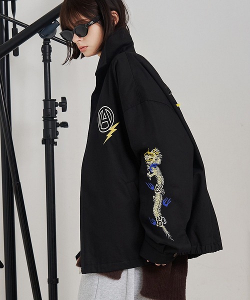 SeeSew ブルゾン アウター 「UNISEX」ORIENTAL EMBROIDERY JACKET