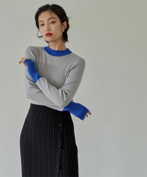 「miette」 長袖ニット FREE ブラック レディース_画像8