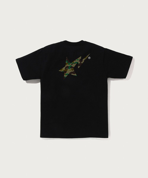 オールドエイプ　半袖Tシャツ　BAPESTA　BLACK　カモフラ　S古着 A BATHING APE（アベイシングエイプ） tシャツ 1ST CAMO BAPE STA TEE