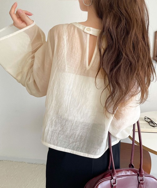 「classicalelf」 長袖ブラウス MEDIUM ブラック レディース_画像10