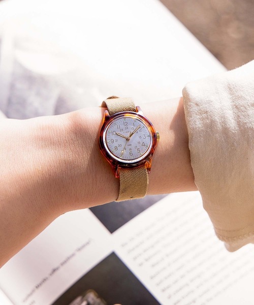 TIMEX（タイメックス） アナログ腕時計 FREE ベージュ レディース