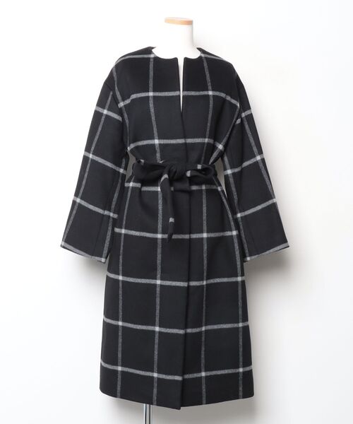 BEAUTY＆YOUTH UNITED ARROWS ノーカラーコート S ブラック レディース