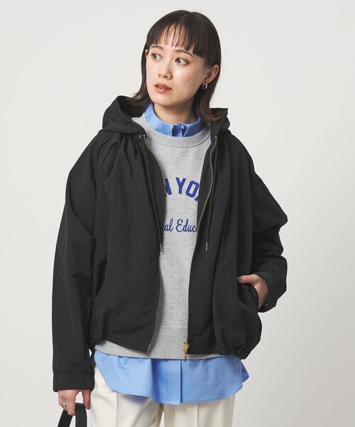 新品　グリーンレーベル フーディーブルゾン　　撥水　ショート丈　黒　ブラック36 green label relaxing（グリーンレーベルリラクシング） マウンテン