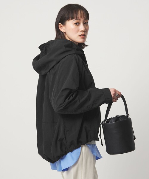 新品　グリーンレーベル フーディーブルゾン　　撥水　ショート丈　黒　ブラック36 green label relaxing（グリーンレーベルリラクシング） マウンテン