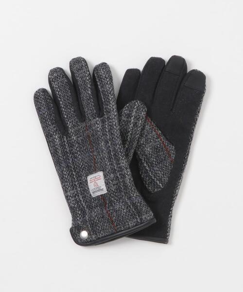 wtaps HARRIS TWEED 手袋 HARRIS TWEED（ハリスツイード） 手袋 ツイード ウール ピッグレザー