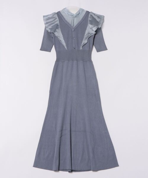 「MERCURYDUO」 ニットワンピース SMALL ブラック レディース_画像3