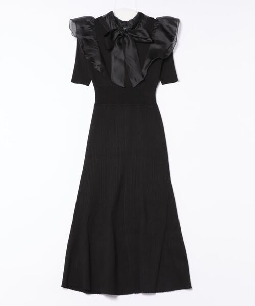 「MERCURYDUO」 ニットワンピース SMALL ブラック レディース_画像4