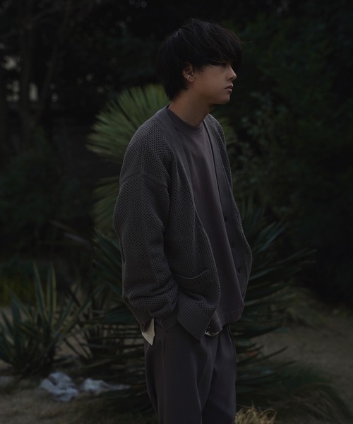 WYM LIDNM 「WYM LIDNM」 ニットカーディガン M グレー メンズ