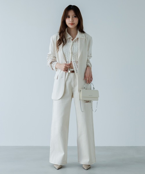 ジャケット テーラードジャケット waist belt tailored jacket