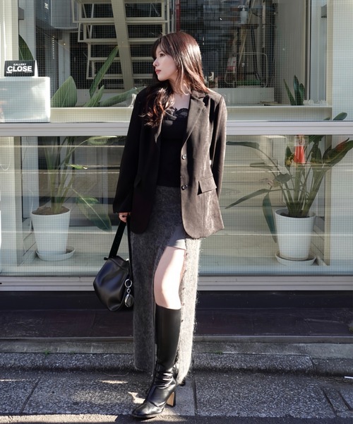 ジャケット テーラードジャケット waist belt tailored jacket