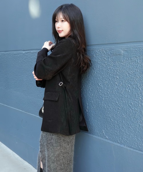 ジャケット テーラードジャケット waist belt tailored jacket