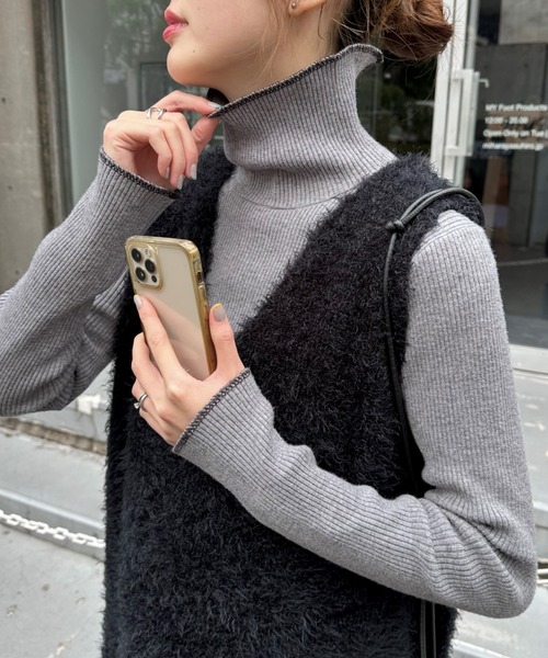 「CIAOPANIC TYPY」 タートルネックニット ONE SIZE ベージュ レディース_画像6