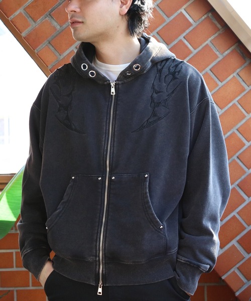 8 パーカー トライバル刺繍ZIPパーカー メンズ レディース : ZOZOTOWN