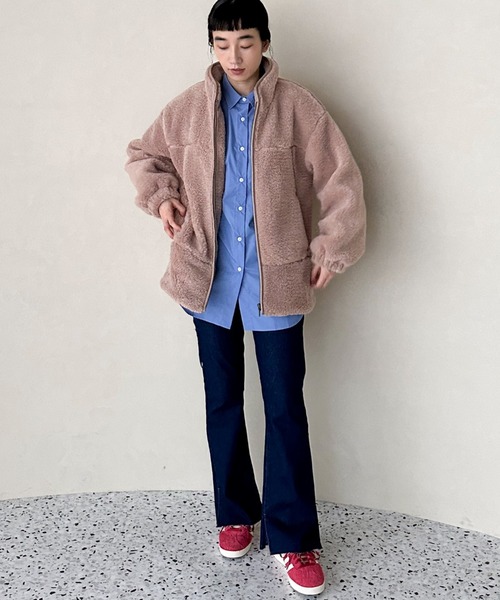 「DOUX ARCHIVES」 ブルゾン 38 チャコールグレー レディース_画像3