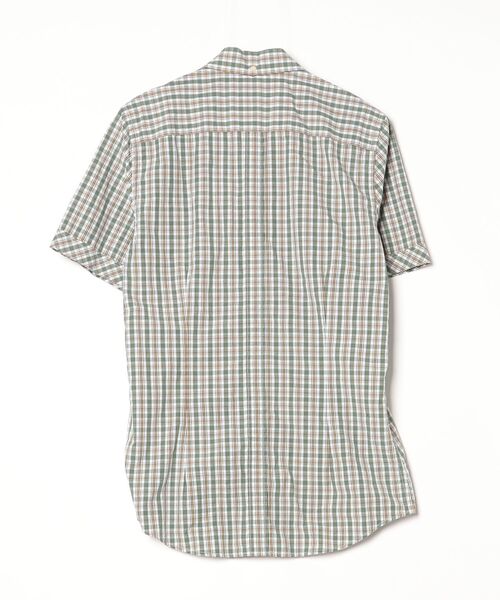 「Pretty Green」 チェック柄半袖シャツ 3 グリーン メンズ_画像2