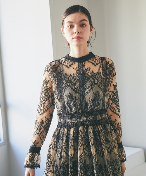 「SMILE ORCHID」 長袖ワンピース S ブラック レディース_画像5