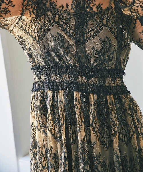 「SMILE ORCHID」 長袖ワンピース S ブラック レディース_画像7