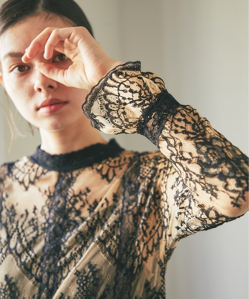 「SMILE ORCHID」 長袖ワンピース S ブラック レディース_画像9