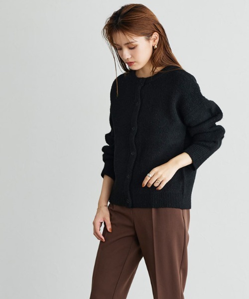 「Pierrot」 ニットカーディガン L レッド レディース_画像4