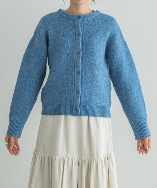 「Pierrot」 ニットカーディガン L レッド レディース_画像9