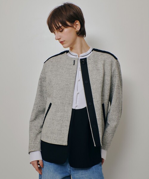 allureville 新品タグ付ツイードノーカラージャケット ツイードノーカラージャケット|allureville OFFICIAL SITE / ONLINE