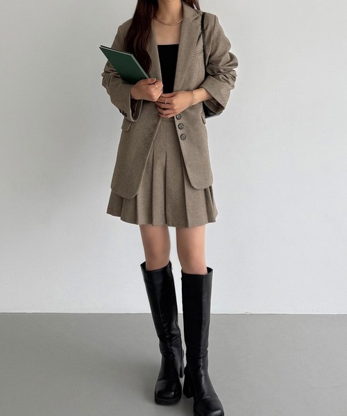 「callautia」 テーラードジャケット LARGE グレー レディース_画像8