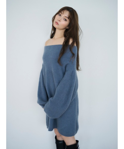 「FRAY I.D」 長袖ニット ONE SIZE ブラウン レディース_画像4