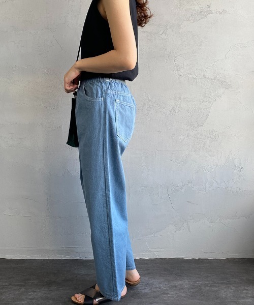 「DANTON」 デニムパンツ 36 ネイビー レディースの画像