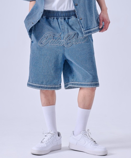 FUBU（フブ） ジーンズ Denim Warm Up Shorts/デニムバギーショート