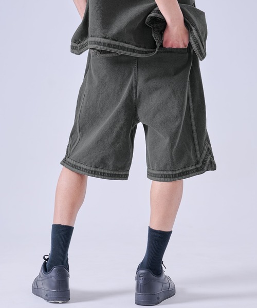 FUBU（フブ） ジーンズ Denim Warm Up Shorts/デニムバギーショート