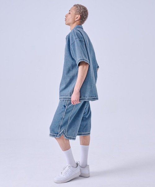 FUBU（フブ） ジーンズ Denim Warm Up Shorts/デニムバギーショート