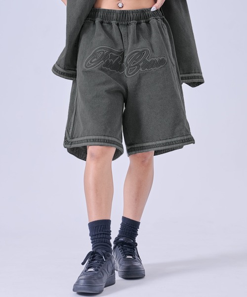 FUBU（フブ） ジーンズ Denim Warm Up Shorts/デニムバギーショート