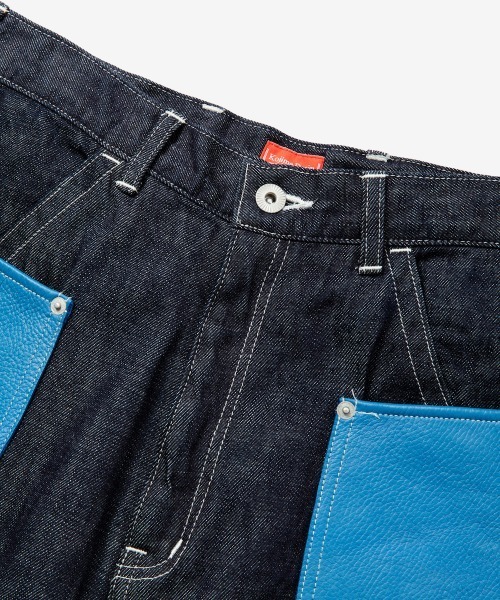 「rehacer」 デニムパンツ LARGE インディゴブルー メンズ_3