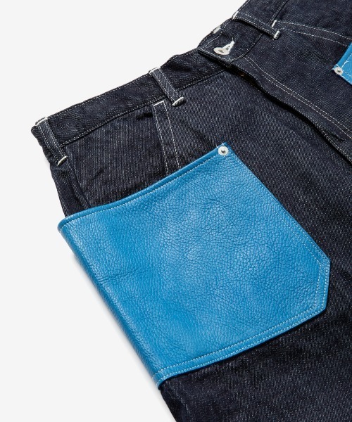 「rehacer」 デニムパンツ LARGE インディゴブルー メンズ_4