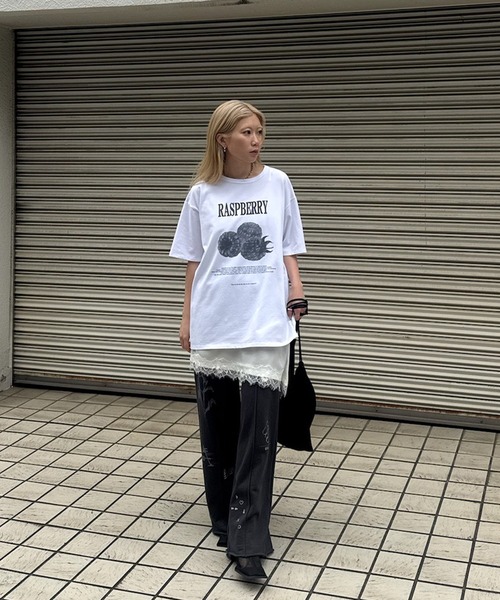 Ameri（アメリ） ワイドパンツ スウェットパンツ ジャージ GRAPHIC ART