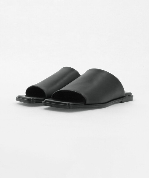 サンダル 「MARW UNITED ARROWS＋ODETTE E ODILE」スクエア フラット サンダル レディースの画像
