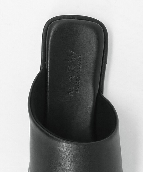 サンダル 「MARW UNITED ARROWS＋ODETTE E ODILE」スクエア フラット サンダル レディースの画像