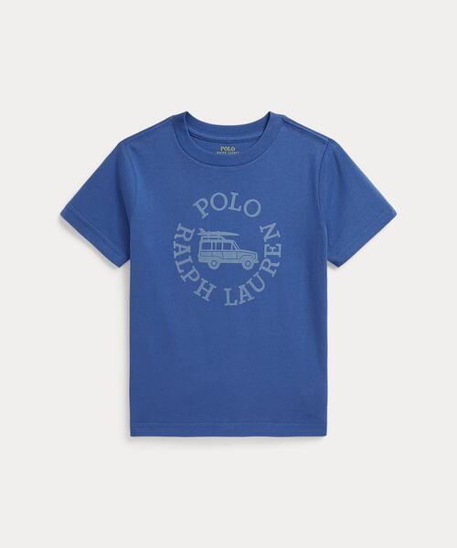 tシャツ ロゴ コットン ジャージー Tシャツ キッズ 子供服 男の子の画像