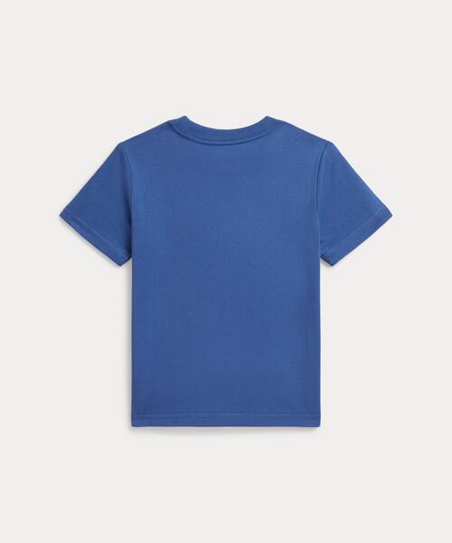 tシャツ ロゴ コットン ジャージー Tシャツ キッズ 子供服 男の子の画像