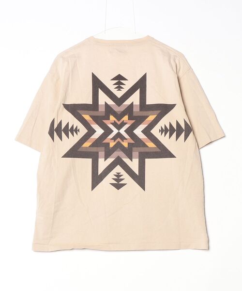 「PENDLETON」 ワンポイント半袖Tシャツ M ベージュ メンズ_画像2