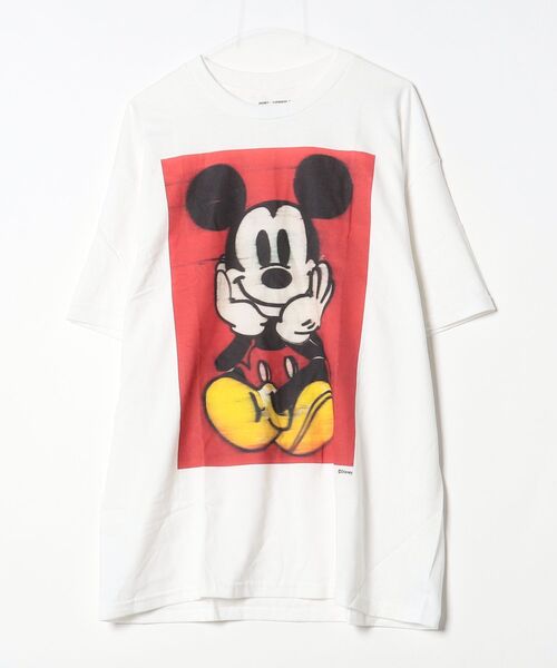 Disney（ディズニー） 半袖Tシャツ X-LARGE ホワイト メンズ