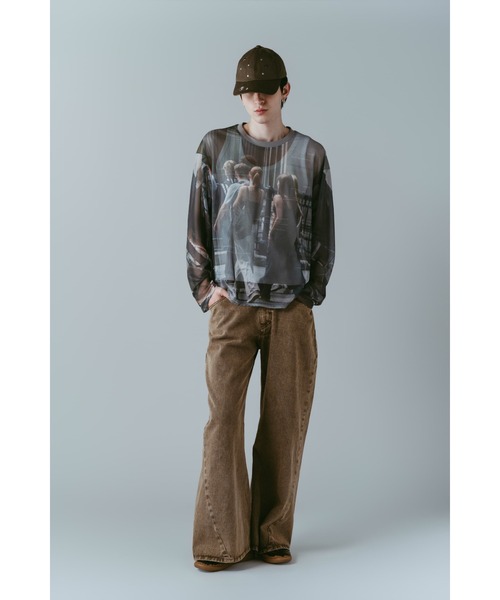 Knuth Marf（クヌースマーフ） tシャツ school sheer long-sleeve tee