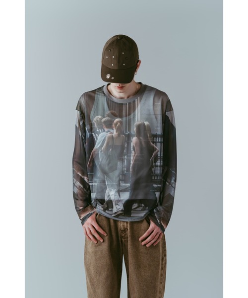 Knuth Marf（クヌースマーフ） tシャツ school sheer long-sleeve tee 