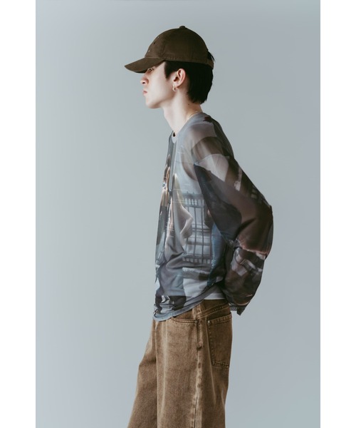 Knuth Marf（クヌースマーフ） tシャツ school sheer long-sleeve tee 