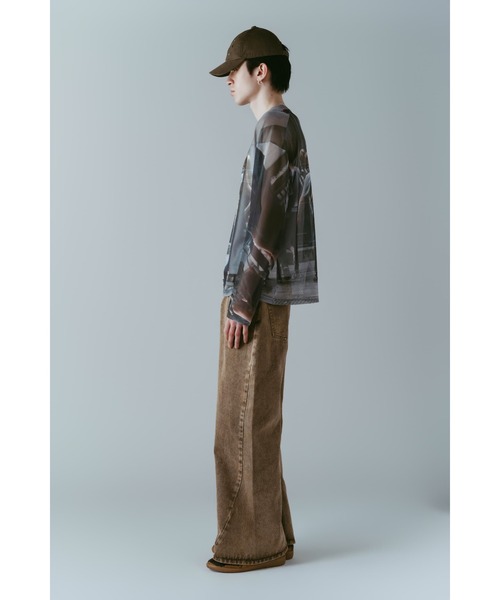 Knuth Marf（クヌースマーフ） tシャツ school sheer long-sleeve tee