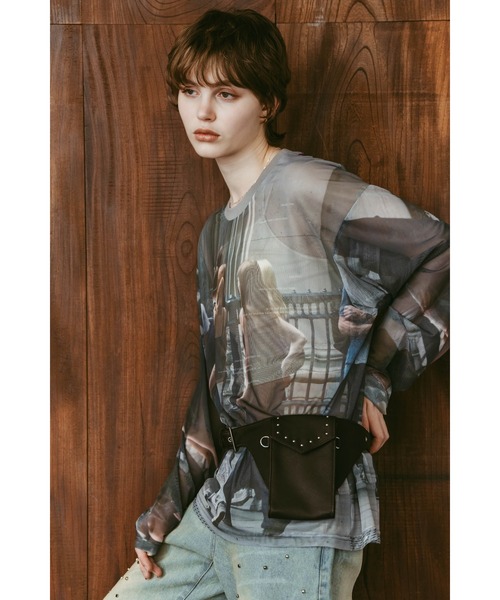 Knuth Marf（クヌースマーフ） tシャツ school sheer long-sleeve tee