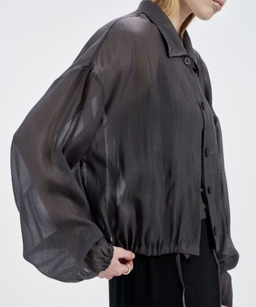 カーディガン Studio Doe Tencel Drawstring Cardigan レディースの画像