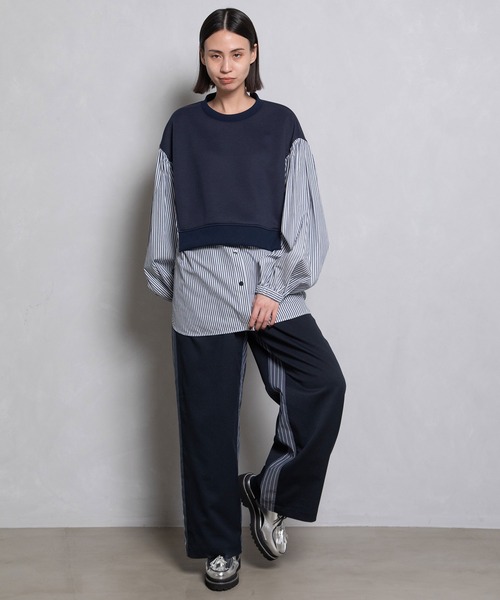 「MARECHAL TERRE」 イージーパンツ MEDIUM ブラック レディース_画像6